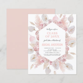 Lámina Clase de presupuesto de la Invitación de Boho Grad