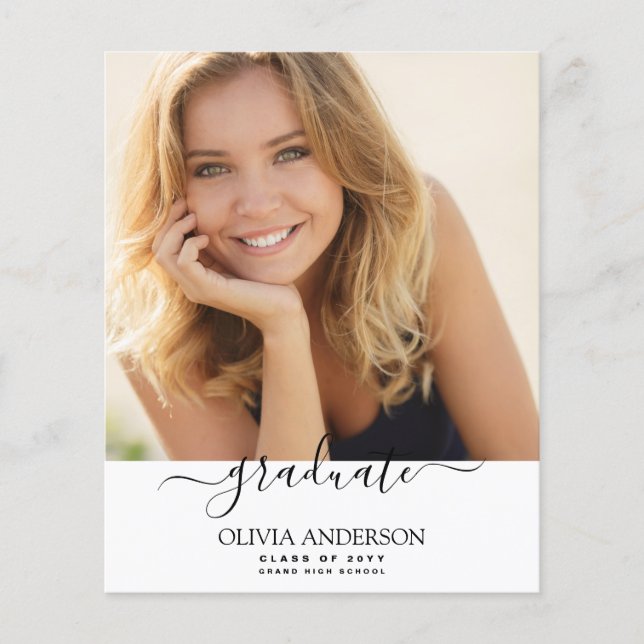 Lámina Clase Presupuestaria de Graduación de Foto Blanca  (Anverso)