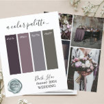 Lámina Clásica Dark Lilac Boda colores Palette Card 20<br><div class="desc">Clásica Tarjeta de Boda de colores Lilac oscuro 2024</div>