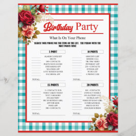 Lámina Clásica fiesta de cumpleaños azul en tu juego de t