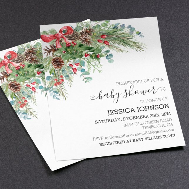 Lámina Clásica lluvia de bebé de Navidad de invierno Pres (Subido por el creador)