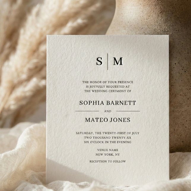 Lámina Classic Monogram White QR Code 4 Photo Wedding (Subido por el creador)