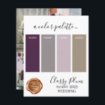 Lámina Classy plum Boda colores Palette Card 2023<br><div class="desc">Classy Plum Boda colores Palette Card 2023</div>