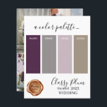 Lámina Classy plum Boda colores Palette Card 2023<br><div class="desc">Classy Plum Boda colores Palette Card 2023</div>