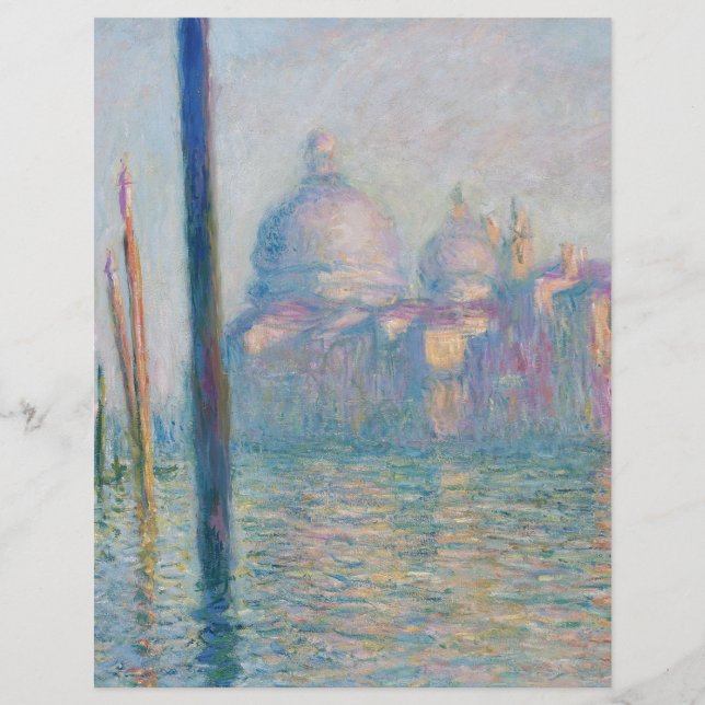 Lámina Claude Monet Gran Canal Venecia Italia Viaje (Anverso)