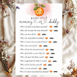 Lámina Clementine, un pequeño Naranja cursi, juego "Adivi