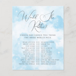 Lámina Cloud Nueve Preferiría Un Juego De Ducha De Novias