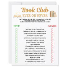 Club de lectura juego Ever Or Never