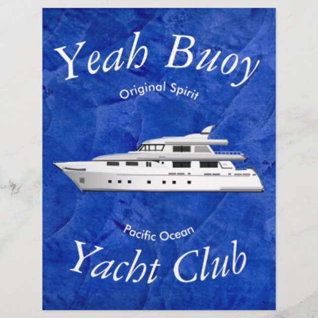 Lámina Club de Yates Sí Boya (Anverso)