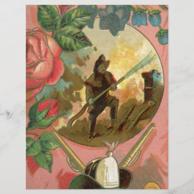 Lámina Cobertura de bomberos de bomberos de la época de 1 (Anverso)