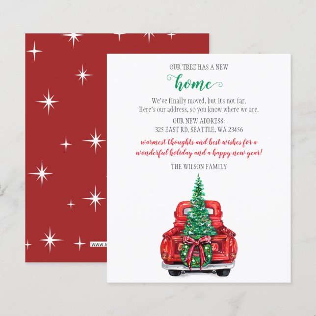 Lámina Coche de árbol de Navidad con el que hemos movido  (Anverso / Reverso)