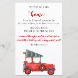 Lámina Coche de árbol de Navidad con el que hemos movido 