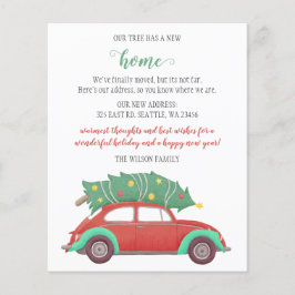 Lámina Coche de árbol de Navidad con el que hemos movido 