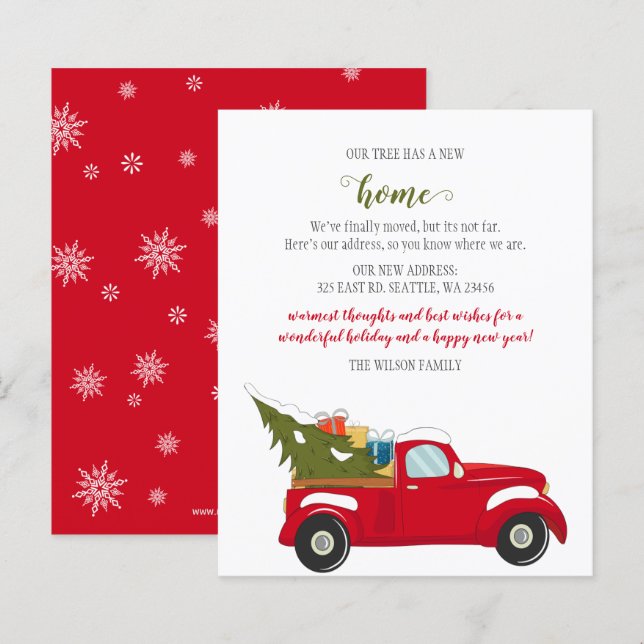 Lámina Coche de árbol de Navidad con el que hemos movido  (Anverso / Reverso)