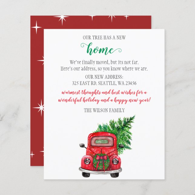 Lámina Coche de árbol navideño presupuestado que hemos mo (Anverso / Reverso)