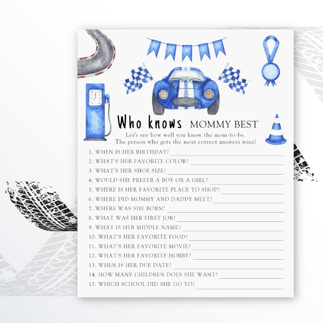 Lámina Coche de carreras acuáticas - Quién conoce mejor a (Subido por el creador)