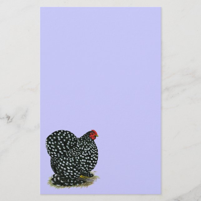 Lámina Cochin Mottled Hen (Anverso)