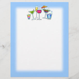 LÁMINA COCKTAIL GLASSES LETTERHEAD