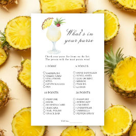 Lámina Cocktail Pineapple - What's in your purse game