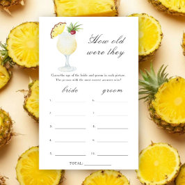 Lámina Cocktails bridal shower - How old were they game