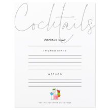 Cóctel Añadir su propia receta