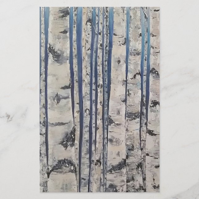 Lámina Código Morse de los árboles de birch (Anverso)