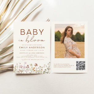 Lámina Código QR bebé de flores silvestres en Bloom Baby