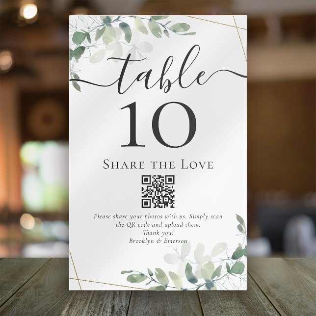 Lámina Código QR Compartir el número de tabla Amor Eucaly (Subido por el creador)