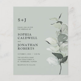 Lámina Código QR de Eucalipto presupuesto Invitación a bo