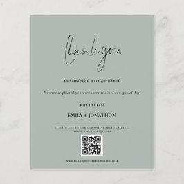 Lámina Código QR de presupuesto Guión Boda Foto Agradecim