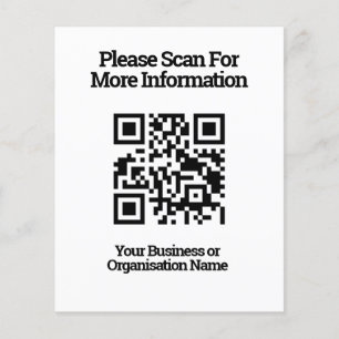 Lámina Código QR para la información del cliente en una h