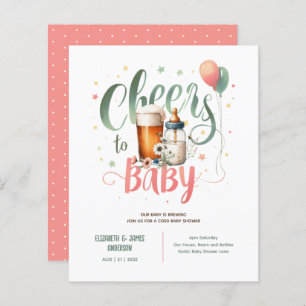 Lámina COED Baby Brewing Beers Bottles Cheers Wildflowers