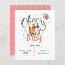 Lámina COED Baby Brewing Beers Bottles Cheers Wildflowers