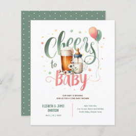 Lámina COED Baby Brewing Beers Bottles Cheers Wildflowers