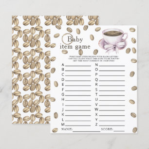 Lámina Coffee brea Bebé Ducha Bebé Partida