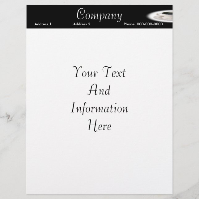 Lámina Coffee Letterhead (Anverso)