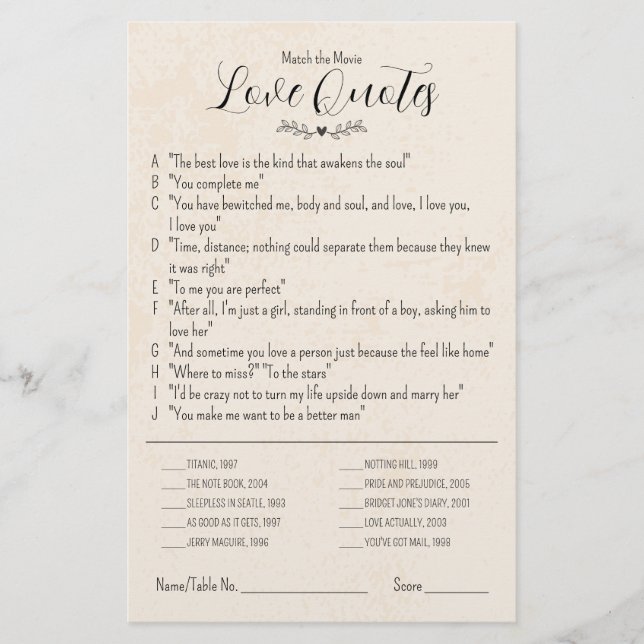 Lámina Coincidir con el juego de mesa Boda de citas de am (Anverso)