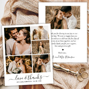 Lámina Colage de Fotos Amor y Agradecimiento Boda Agradec