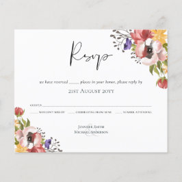 Lámina Colección de Bodas de colores de caída rústica - p