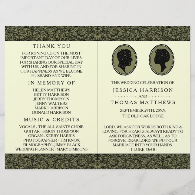 Lámina Colección de Bodas de Silhouette Art Deco (Anverso)