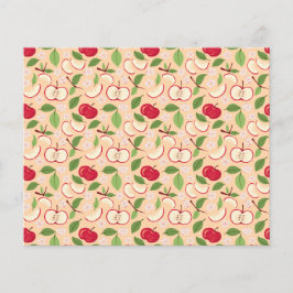 Lámina Colección de patrones de cesta de frutas - manzana