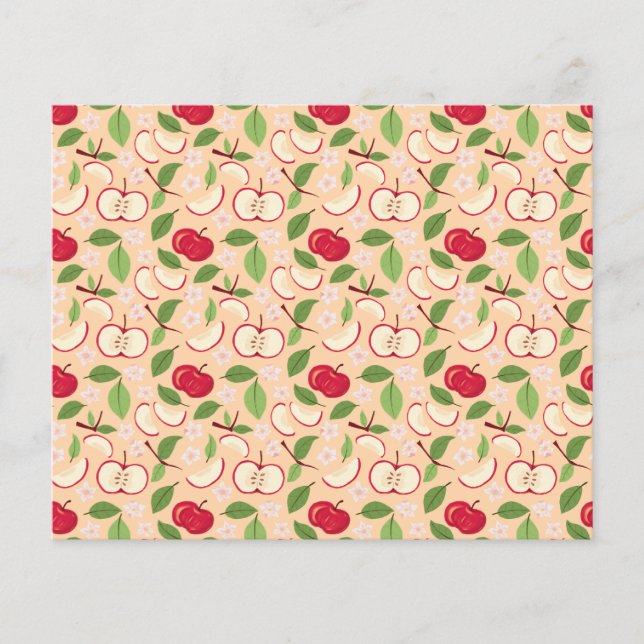 Lámina Colección de patrones de cesta de frutas - manzana (Anverso)
