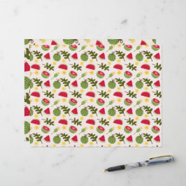 Lámina Colección de patrones de cesta de frutas - sandía