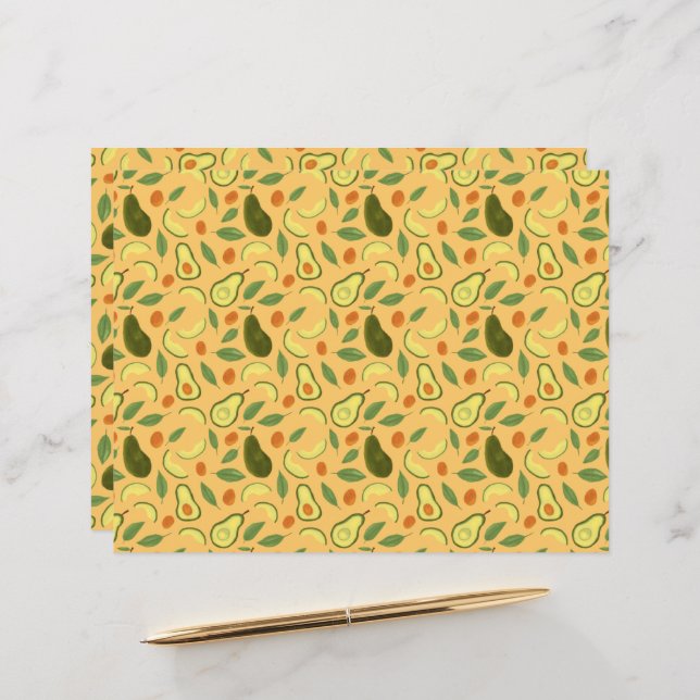 Lámina Colección de patrones de cestas de frutas - Aguaca (Anverso/Reverso In Situ)