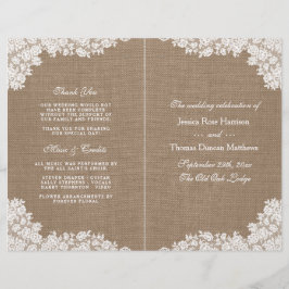 Lámina Colección Rustic Burlap & Vintage White Lace