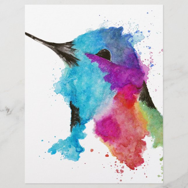 Lámina colibrí (Anverso)