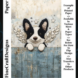 Lámina Collage de borde CL3 Papel de cuadernillo