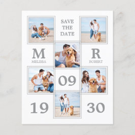 Lámina Collage de fotos Boda moderno de presupuesto Guard