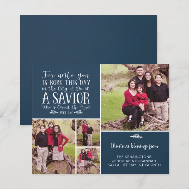 Lámina Collage de Navidades cristianos de presupuesto Luk (Anverso / Reverso)