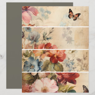 Lámina Collage Vintage de Flores 2